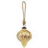 Clayre & Eef 6GL3649 Guaina di Natale Ø 8x10 cm Guaina di Natale color oro