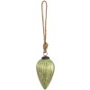 Palla di Natale Clayre & Eef 6GL3665 Ø 7x12 cm Palla di Natale verde