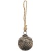 Pallina di Natale Clayre & Eef 6GL3687 Ø 7x7 cm Pallina di Natale marrone
