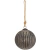 Pallina di Natale Clayre & Eef 6GL3696 Ø 15x15 cm Pallina di Natale marrone
