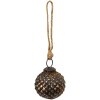 Clayre & Eef 6GL3697 Bomboniere natalizie Ø 5x5 cm Bomboniere natalizie marroni