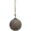 Clayre & Eef 6GL3701 Bomboniere natalizie Ø 14x14 cm Bomboniere natalizie marroni