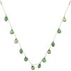 Clayre & Eef 6GL3705 Decorazione Ghirlanda Palline Albero di Natale 190x5x8 cm Verde