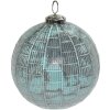 Clayre & Eef 6GL3743 Basi di Natale Ø 12x12 cm Basi di Natale turchesi