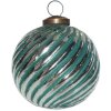 Clayre & Eef 6GL3762 Guaina per albero di Natale Ø 10x10 cm Verde - Argento