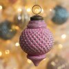 Pallina di Natale Clayre & Eef 6GL3766 Ø 8x10 cm Pallina di Natale rosa