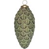 Pallina per albero di Natale Clayre & Eef 6GL3790 Ø 7x15 cm Verde - Marrone