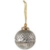 Clayre & Eef 6GL3810 Guaina di Natale Ø 10x13 cm Guaina di Natale color argento