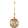 Clayre & Eef 6GL3821 Guaina di Natale Ø 7x9 cm Guaina di Natale color oro