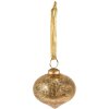 Clayre & Eef 6GL3825 Guaina di Natale Ø 9x8 cm Guaina di Natale color oro