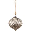 Clayre & Eef 6GL3853 Palla di Natale 12x12x12 cm Palla di Natale beige