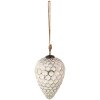 Clayre & Eef 6GL3868 Basi per lalbero di Natale Ø 13x20 cm Bianco - Argento
