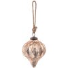Clayre & Eef 6GL3894 Bomboniere natalizie Ø 11x15 cm Bomboniere natalizie rosa