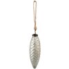 Pallina di Natale Clayre & Eef 6GL3901 Ø 7x23 cm Pallina di Natale color argento