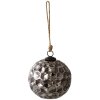 Clayre & Eef 6GL3918 Palla di Natale Ø 15x15 cm Palla di Natale nera