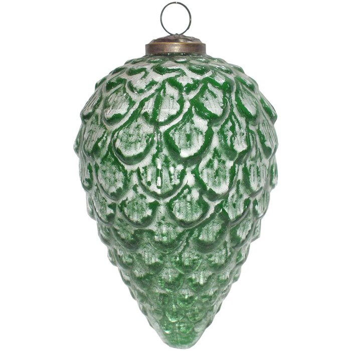 Clayre & Eef 6GL4044 Bomboniere per albero di Natale Ø 10x16 cm Verde