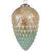 Clayre & Eef 6GL4046 Palla di Natale Ø 11x20 cm Turchese
