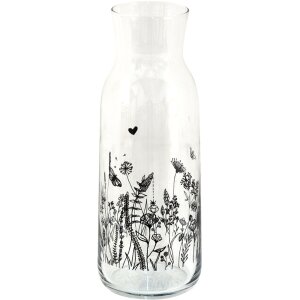 Clayre & Eef 6GL4079 Caraffa Ø 9x25 cm - 1000 ml