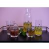 Clayre & Eef 6GL4079 Caraffa Ø 9x25 cm - 1000 ml