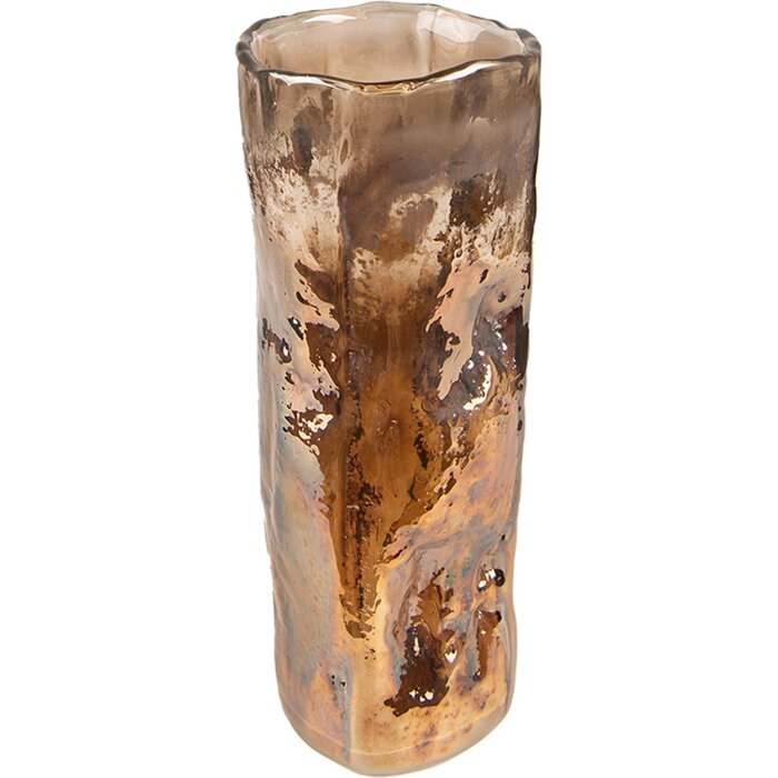 Clayre & Eef 6GL4094 Vaso Ø 8x20 cm Marrone
