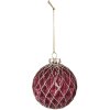 Clayre & Eef 6GL4130 Palla per albero di Natale Ø 8x8 cm (Set di 2) Rosso