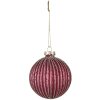 Clayre & Eef 6GL4130 Palla per albero di Natale Ø 8x8 cm (Set di 2) Rosso