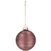 Clayre & Eef 6GL4143 Palla per albero di Natale Ø 8x8 cm (Set di 4) Rosso