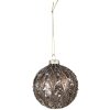 Clayre & Eef 6GL4150 Palla per albero di Natale Ø 8x8 cm (Set di 4) Marrone