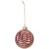 Clayre & Eef 6GL4160 Biglie per lalbero di Natale Ø 8x8 cm (Set di 4) Rosso