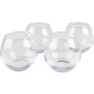 Clayre & Eef 6GL4186 Set di caraffe Ø 15x22 cm - Ø 9x9 cm (4x) 1740 ml - 375 ml
