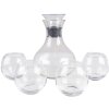 Clayre & Eef 6GL4186 Set di caraffe Ø 15x22 cm - Ø 9x9 cm (4x) 1740 ml - 375 ml
