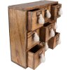 Clayre & Eef 6H2176 Mini cassettiera 34x12x30 cm Marrone