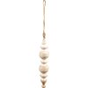 Clayre & Eef 6H2240 Decorazione Ornamento Ø 5x23 cm Beige - Bianco