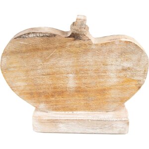 Clayre & Eef 6H2244 Decorazione Zucca 29x6x22 cm Marrone - Bianco