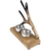 Clayre & Eef 6H2252 Portacandele 17x7x17 cm Marrone Portacandele