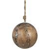 Clayre & Eef 6H2255 Bomboniere natalizie Ø 12x12 cm Bomboniere natalizie marroni