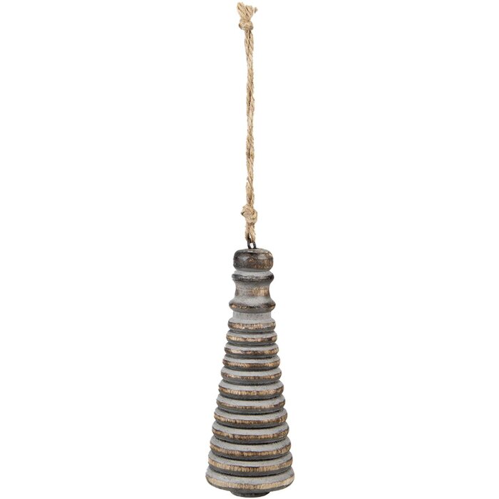Clayre & Eef 6H2273 Decorazione Ornamento Ø 6x16 cm Grigio