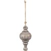 Clayre & Eef 6H2286 Ornamento decorativo Ø 7x15 cm Ciondolo grigio-marrone