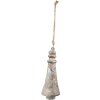 Clayre & Eef 6H2300 Ornamento decorativo Ø 6x16 cm Ciondolo argentato