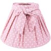 Clayre & Eef 6LAK0540M Paralume Ø 22x14 cm - E27 Rosa - Bianco