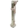 Clayre & Eef 6PR3649 Decorazione Bambino con sci 9x7x21 cm Rosa - Bianco