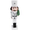 Clayre & Eef 6PR3677 Decorazione Schiaccianoci 5x4x19 cm Bianco
