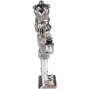 Clayre & Eef 6PR3695 Decorazione Schiaccianoci 5x4x16 cm Colore argento
