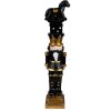 Clayre & Eef 6PR3702 Decorazione Schiaccianoci 6x5x23 cm Decorazione natalizia nera
