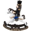 Clayre & Eef 6PR3711 Decorazione Schiaccianoci su cavallo a dondolo 15x5x18 cm