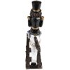 Clayre & Eef 6PR3711 Decorazione Schiaccianoci su cavallo a dondolo 15x5x18 cm