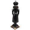 Clayre & Eef 6PR3714 Decorazione Schiaccianoci 8x8x24 cm Nero
