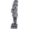 Clayre & Eef 6PR3734 Decorazione Schiaccianoci 15x11x47 cm Grigio