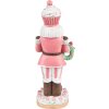Clayre & Eef 6PR3735 Decorazione Schiaccianoci 9x6x24 cm Rosa