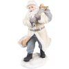 Clayre & Eef 6PR3738 Decorazione Babbo Natale 11x9x21 cm Beige - Grigio
